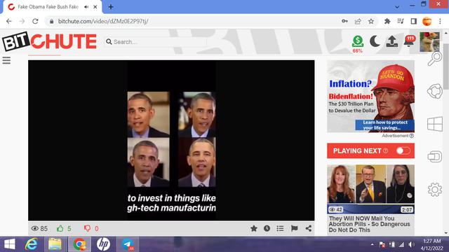 Fake Obama Fake Bush Fake Everyone Watch It's All Holograms 12-4-2022