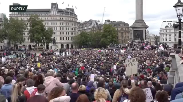 David Icke's FREEDOM SPEECH at Trafalgar Sq, London 29-8-2020