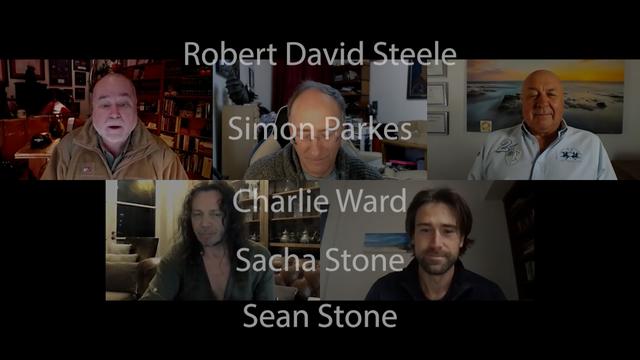 Robert David Steele, Simon Parkes, Charlie Ward, Sacha Stone and Sean Stone 25-1-2021