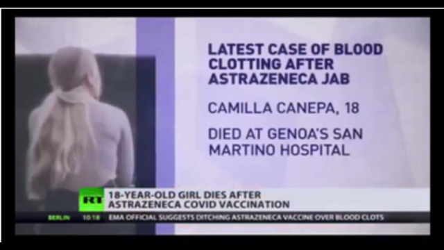 18 YEAR OLD GIRL DEAD AFTER ASTRAZENECA VACCINE - BUT REMEMBER IT IS VERY RARE, ACTUALLY ITS NOT 20-6-2021