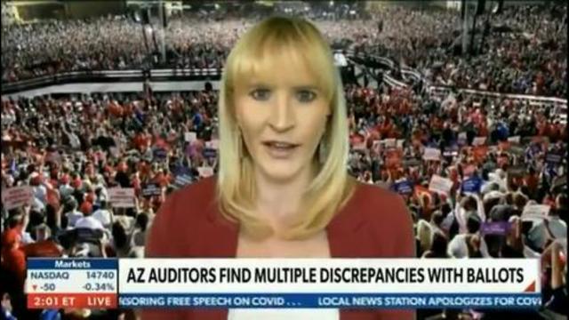 Trump Spokeswoman on AZ Audit: "A Crime Was Committed on Nov. 3rd - This Election Never Certified" 17-7-2021