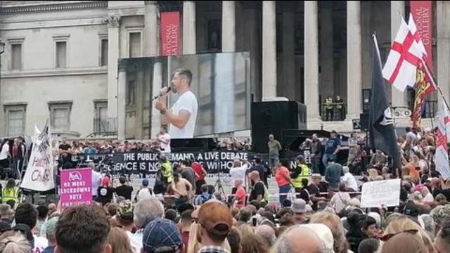 "5G Kills" Mark Steele's Speech At The London Freedom Protest 24-7-2021