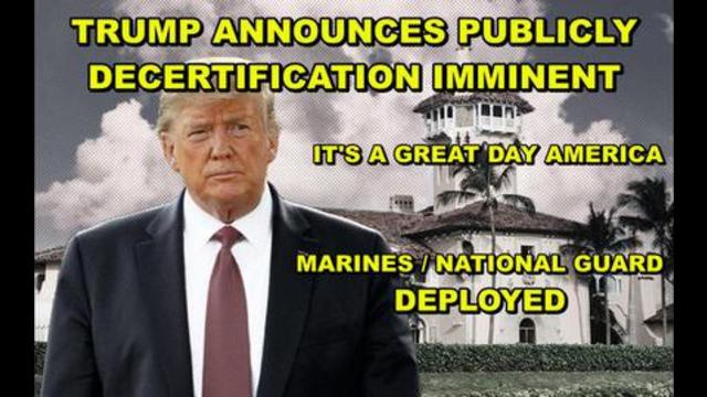 TRUMP ANNOUNCES PUBLICLY 2020 ELECTION DECERTIFICATION IMMINENT - STAY AWAY FROM VACCINATED 15-9-2021
