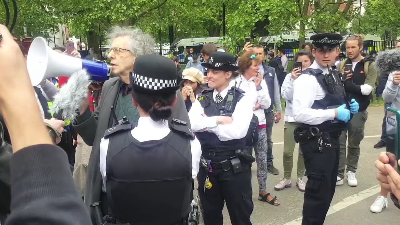 Piers Corbyn Arrested Speakers Corner Hyde Park 16th May 2020