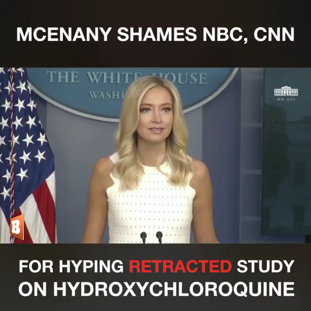 McEnany Shames MSM over Hydroxychloriquine Study