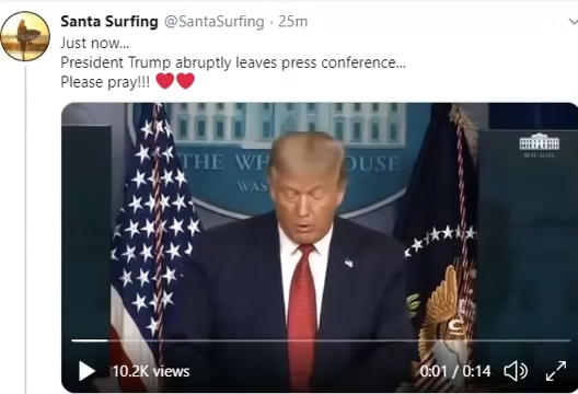 BREAKING NEWS - Trump abruptly leaves Press Conference - Gunman shot by Secret Service 10-8-2020