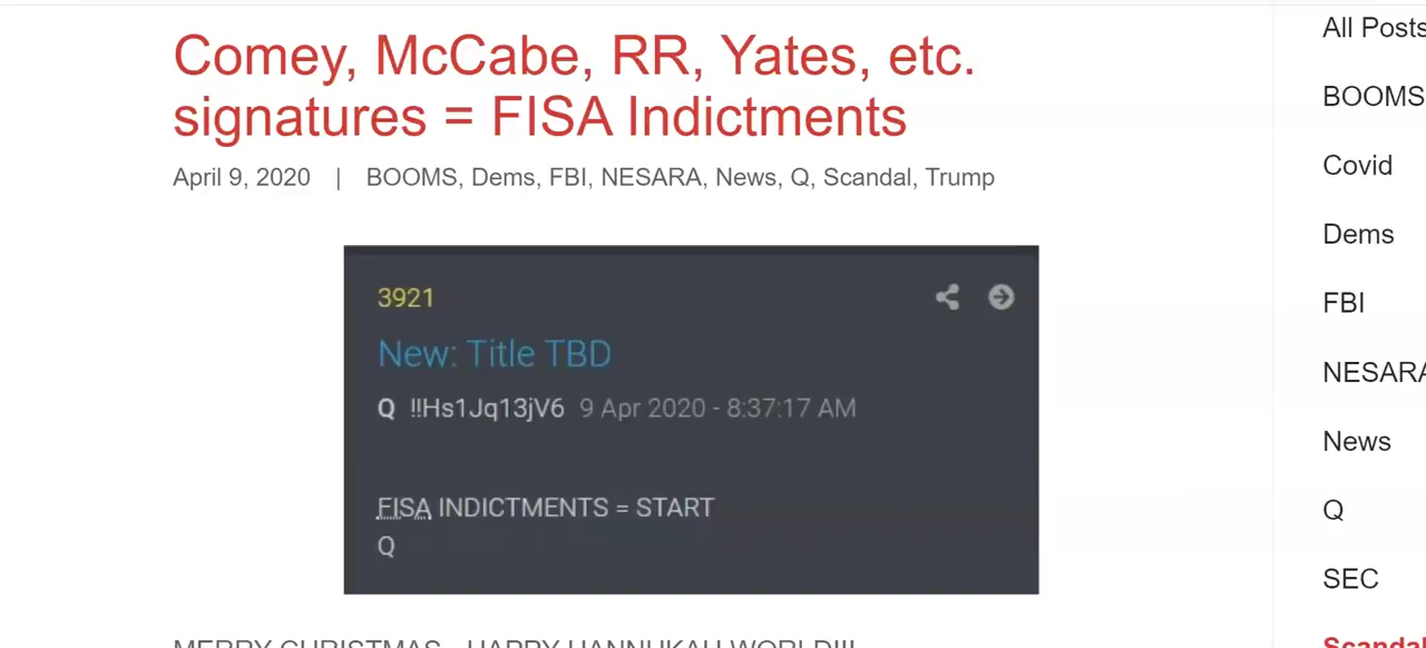 Comey, McCabe, RR, Yates, etc. signatures = FISA Indictments 9-4-2020