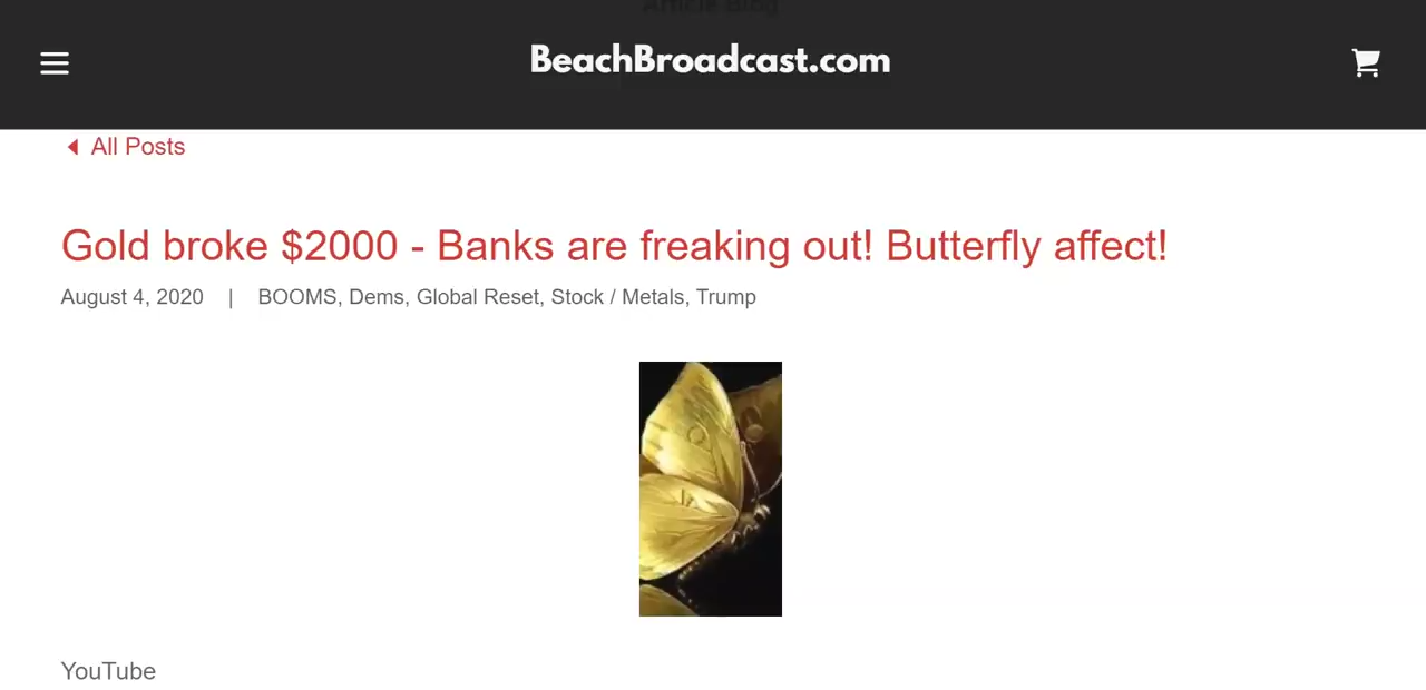 Gold broke $2000 - Banks are freaking out! Butterfly effect! 4-8-2020