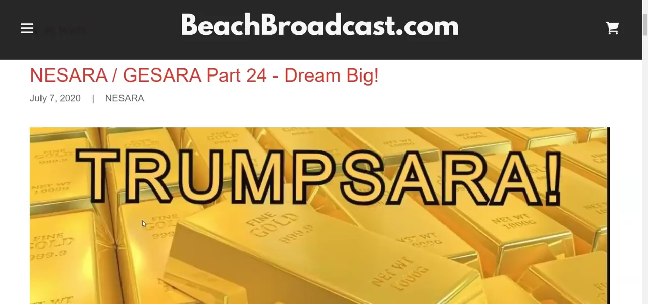 NESARA / GESARA Part 24 - Dream Big! 7-7-2020