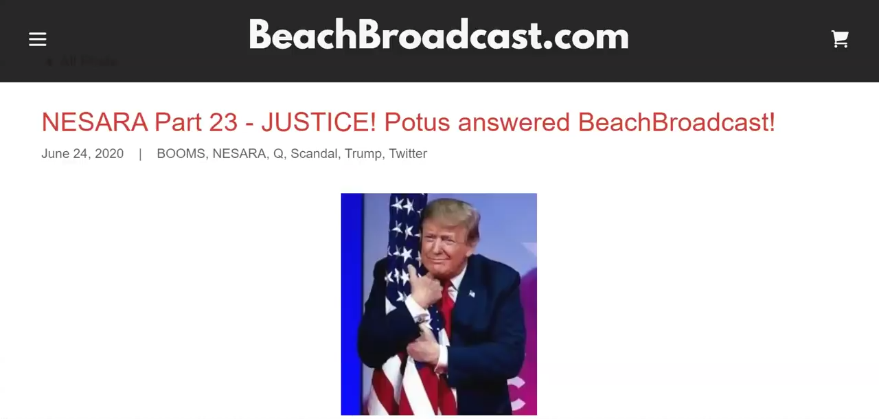 NESARA Part 23 - JUSTICE! Potus answered BeachBroadcast! 24-6-2020