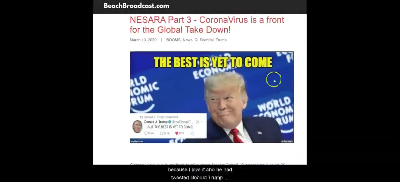 NESARA Part 3 - CoronaVirus is a front for the Global Take Down! 13-3-2020