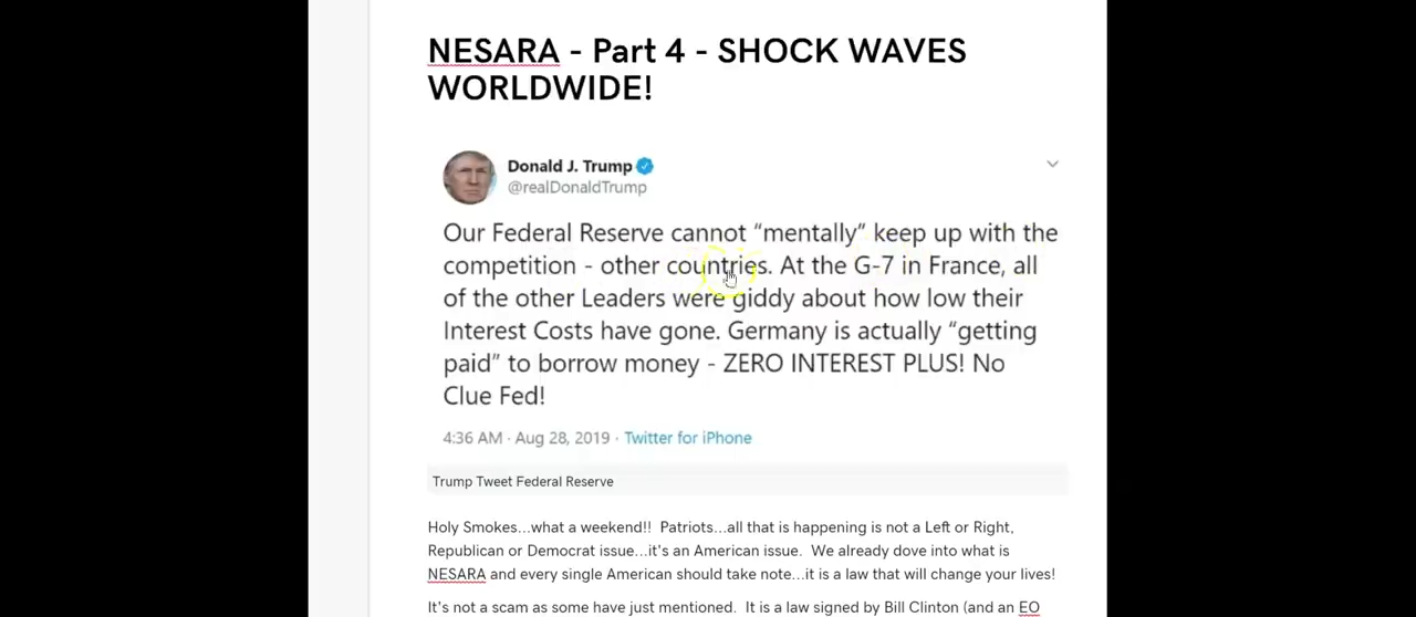 NESARA - Part 4 - SHOCK WAVES WORLDWIDE! 16-3-2020