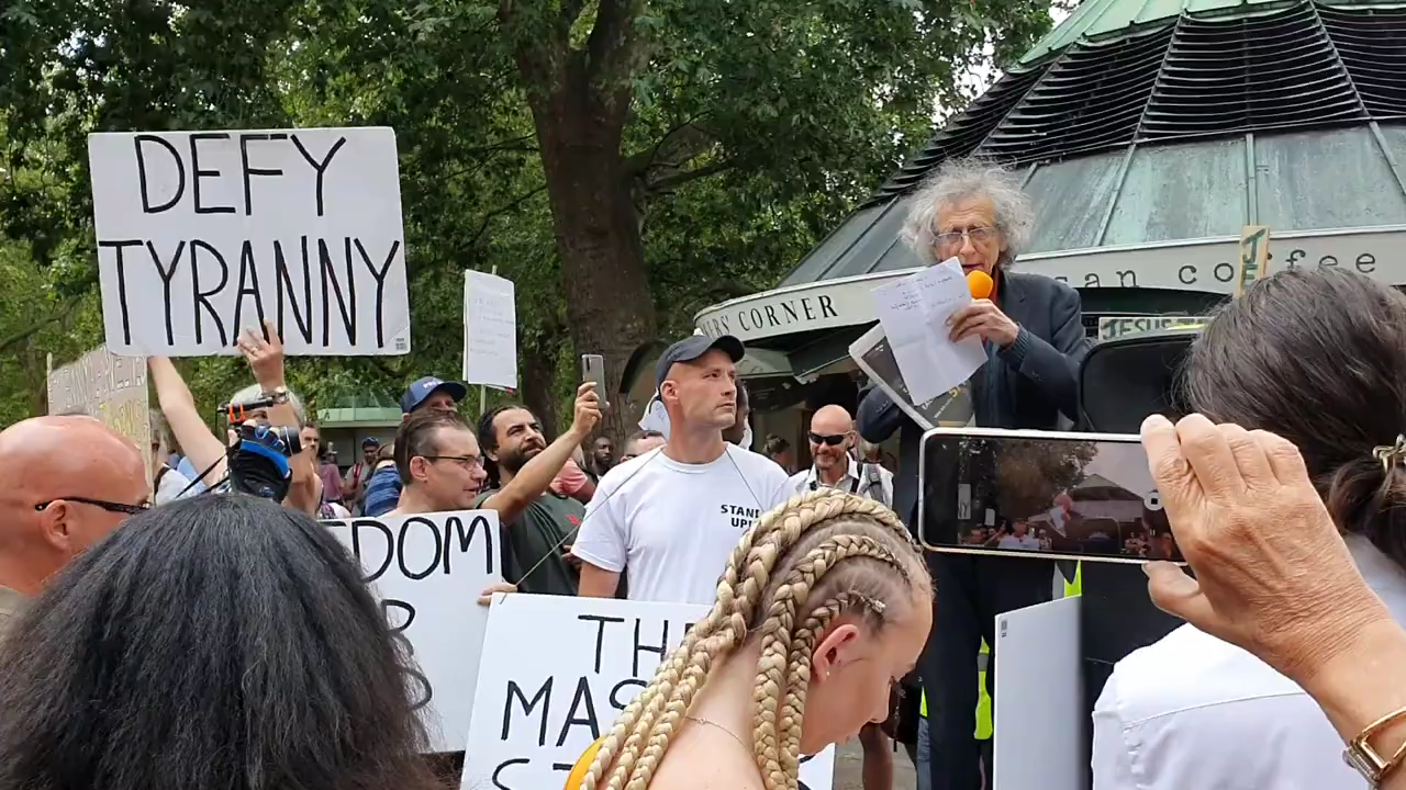 No New World Order | Piers Corbyn | Speaker's Corner, Hyde Park, London 1-8-2020