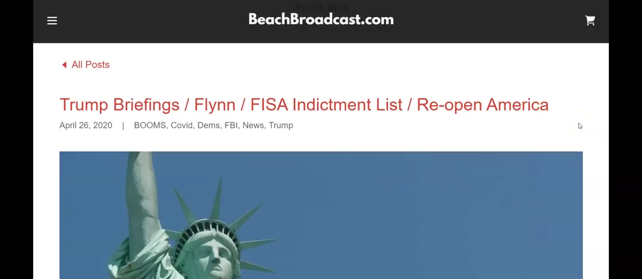 Trump Briefings / Flynn / FISA Indictment List / Re-open America 27-4-2020