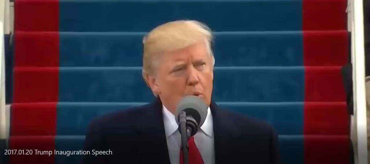 Trump Inauguration Speech Power back to People! 29-7-2020