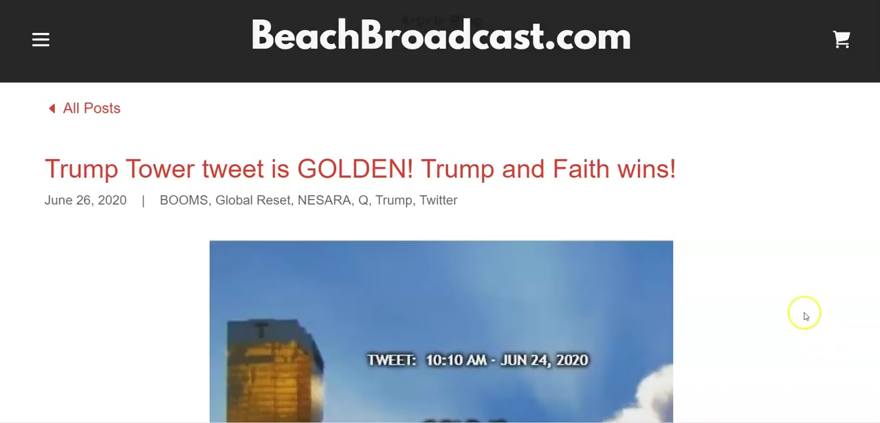 Trump Tower GOLD Standard! God and Trump wins! We got POTUS'd! 25-6-2020