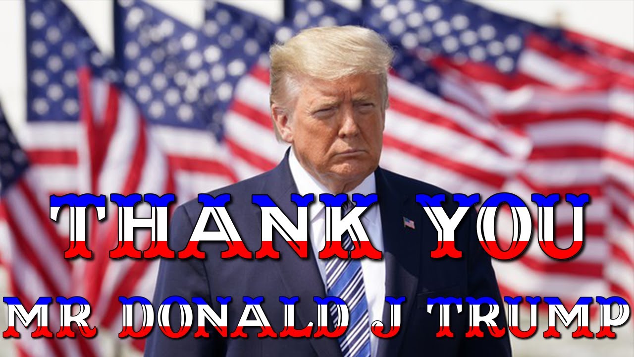 Huge Thank You Donald J Trump We're making people aware of the incredible work you're doing! 20-8-2020