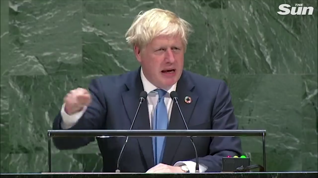 Boris Johnson gives bizarre speech about technology to the UN 25-9-2019