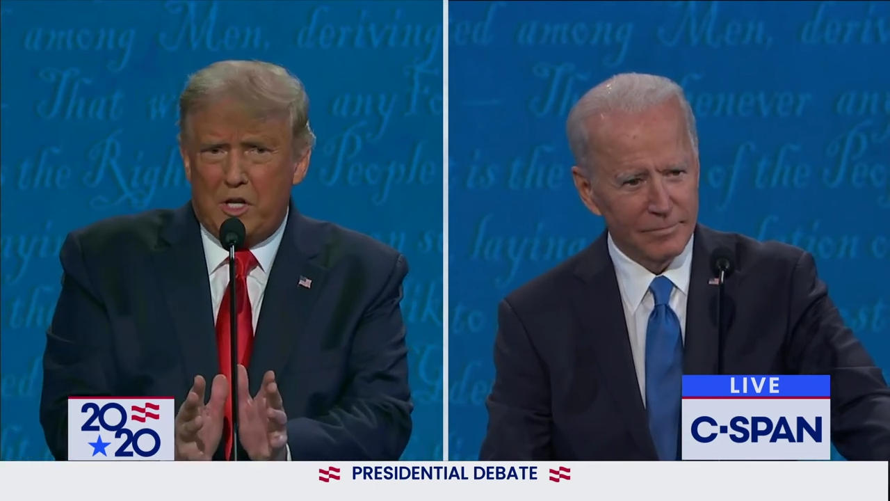 Second 2020 Presidential Debate between Donald Trump and Joe Biden 22-10-2020