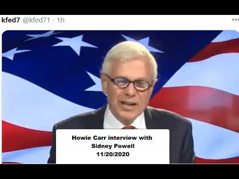 11/20/2020 - Howie Carr interview with Sidney Powell about DOD with Bernie and AOC sabatoge govt 21-11-2020