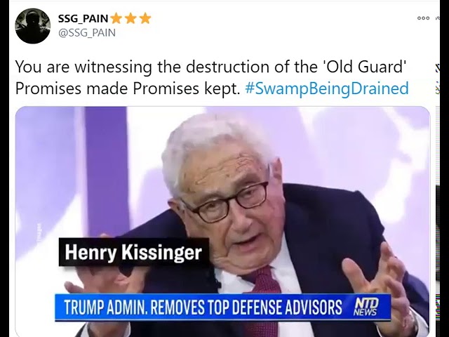 11/27/2020 - Trump removes 11 Pentagon Advisors - Buh Bye Kissinger and Albright! 27-11-2020