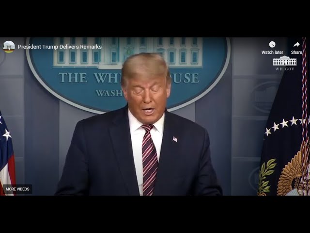 11/5/2020 - Trump News Briefing Just Now 5-11-2020