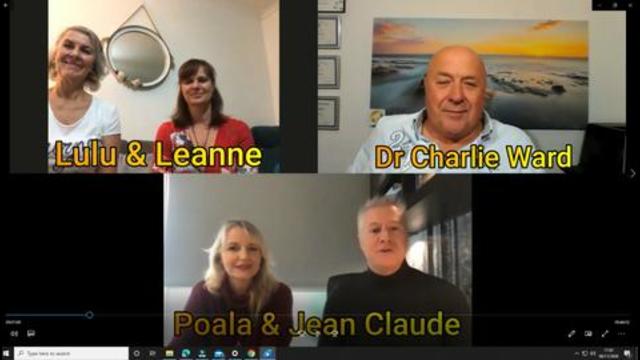 Jean Claude, Paola, Lulu, Leanne With Dr Charlie Ward 6-11-2020