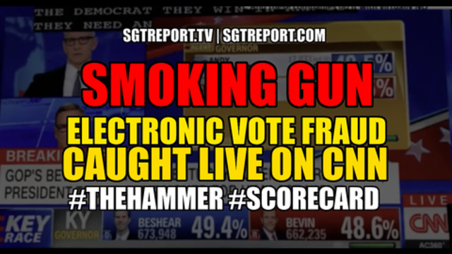 SMOKING GUN: ELECTRONIC VOTE FRAUD CAUGHT LIVE ON CNN! #TheHammer #Scorecard 7-11-2020