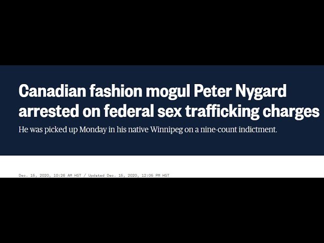 12/16/2020 - Pedo Peter Nygard arrested! What is happening to JPM? Fed? 16-12-2020