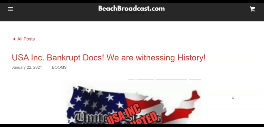 1/22/2021 - USA Inc. Bankrupt Docs! We are witnessing History! 22-1-2021