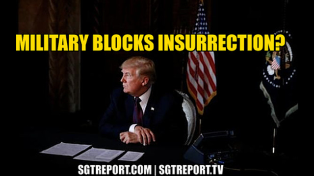 U.S. MILITARY BLOCKS INSURRECTION? 24-1-2021