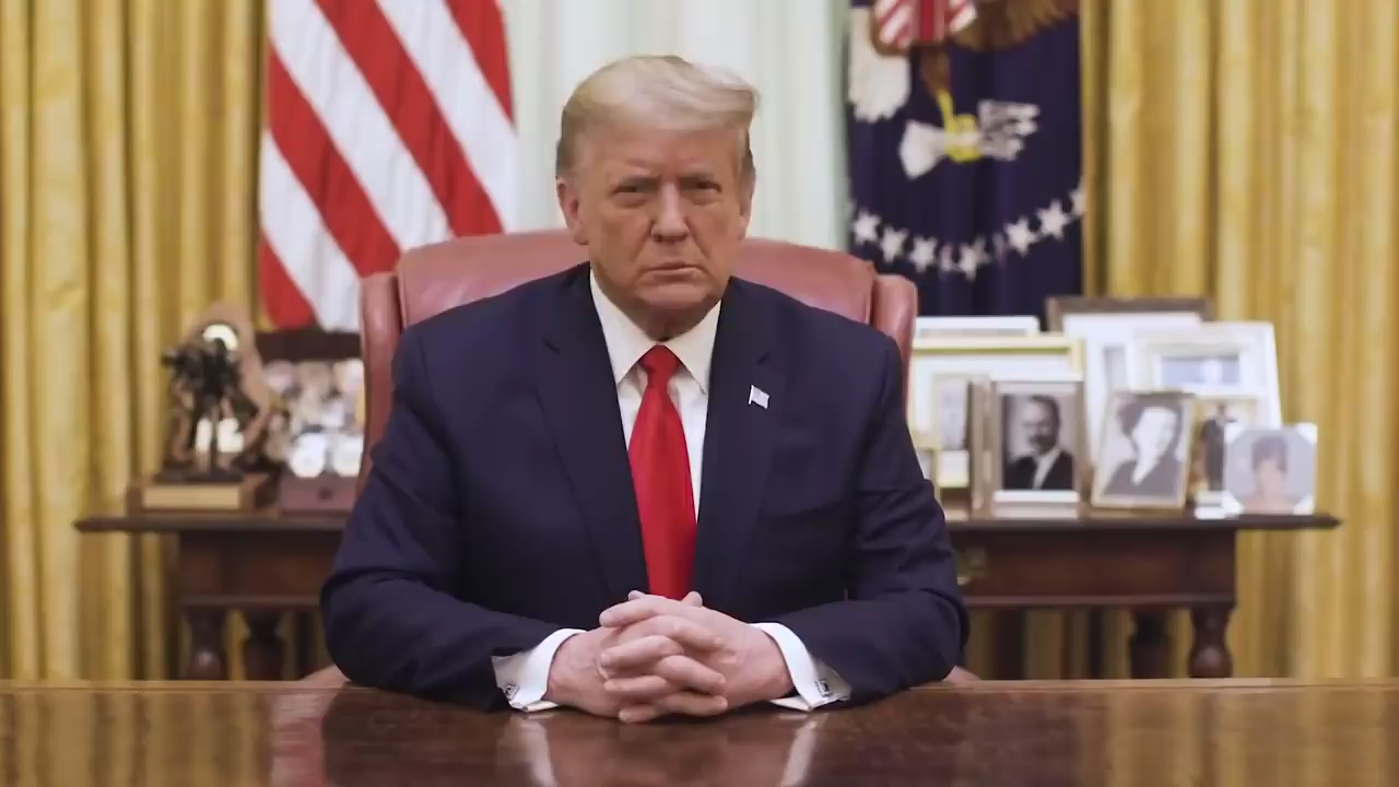 1/13/21 Video Message from President Donald J. Trump 13-1-2021