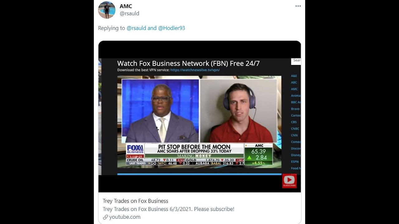 6/3/2021 - AMC Ride / Trey on Fox & Interviews AMC CEO/ Trump $10T message 3-6-2021