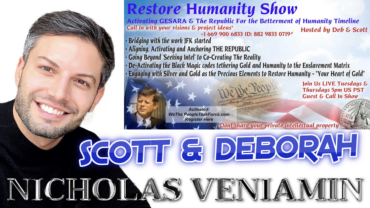 Scott & Deborah Discusses Spirituality, Guidance and Energy Field with Nicholas Veniamin 22-3-2021