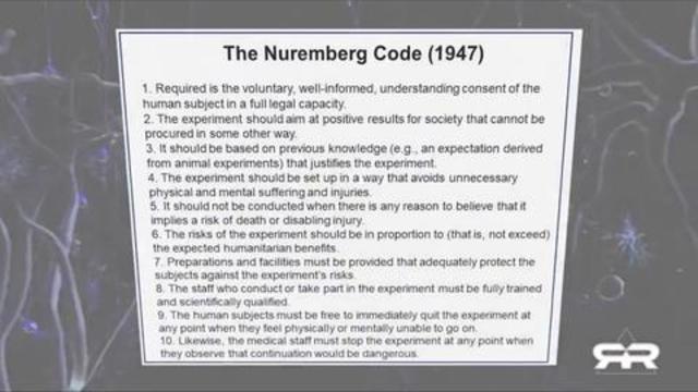 THE NUREMBERG CODE (1947) 17-6-2021