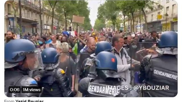 All Over France, The People Clash With Police In Defiance of Tyrannical VACCINE MANDATES - LIBERTY! 16-7-2021