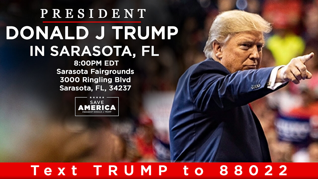 LIVE: President Donald J Trump in Sarasota, FL 2-7-2021