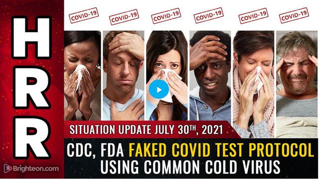 Situation Update, July 30th, 2021 - CDC, FDA faked covid test protocol using common cold virus 30-7-2021