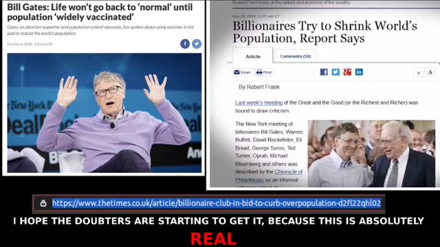 BILL GATES BOLSHEVIK BILLIONAIRES AND THE DEPOPULATION VACCINES, THE DANGER IS ABSOLUTELY REAL! 12-8-2021