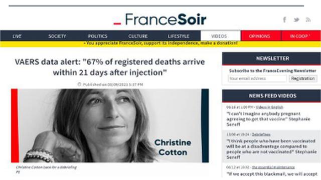 REVEALED !! MS. CHRISTINE COTTON OF FRANCE JUST PRODUCED AN AMAZING AND WORTHY VAERS ANALYSIS ! 17-8-2021