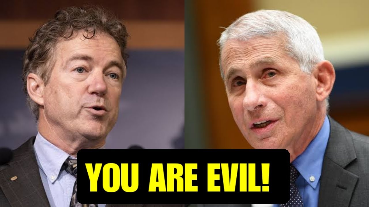 "YOU SHOULD BE IN JAIL, YOU CREATED THE VIRUS" Rand Paul UNLEASHES on Dr Fauci in Congress