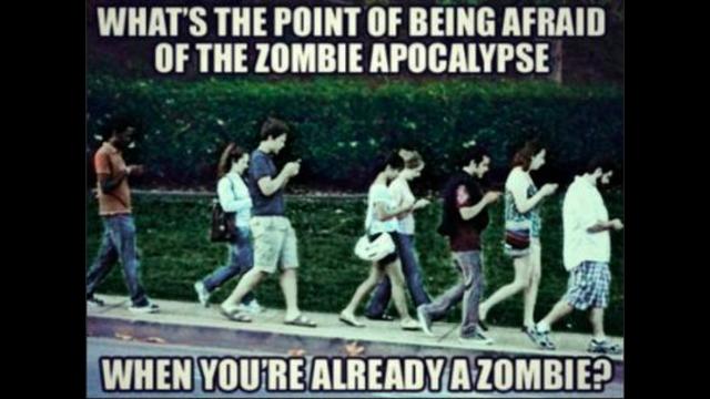 Are you merging with your cell phone? Are you turning into a cell phone zombie mutant? 9-9-2021