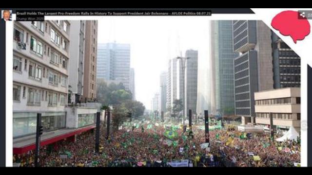 Brazil Holds The Largest Pro-Freedom Rally In History To Support President Jair Bolsonaro 13-9-2021