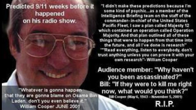 REMEMBER BILL COOPER the MAN who PREDICTED 911 3 months early and not to BLAME OSAMA BIN LADEN 10-9-2021