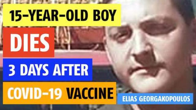 15-year-old boy dies 3 days after the kill shot. They were warned not to mention the vaxxince 12-10-2021