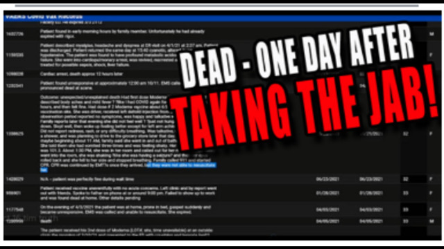 CDC'S OWN CRAZY LOOONG LIST OF PEOPLE WHO DIED LESS THAN 24 HOURS AFTER GETTING THE VACCINE !! 17-10-2021