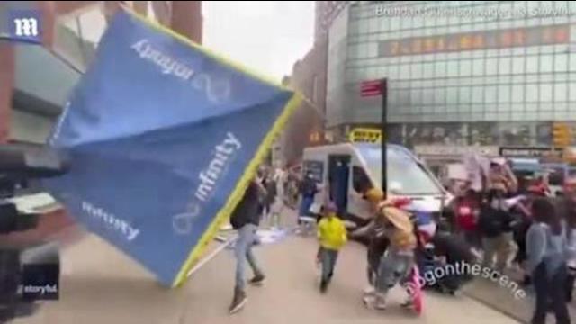 Covid testing tent DESTROYED by the anti vaxxers - it looks like a lot of people are now AWAKE - PEO 21-10-2021