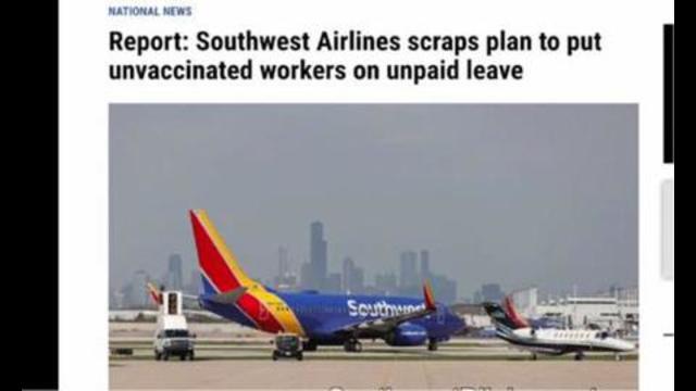 Southwest Air has now announced that it will no longer place unvaccinated employees on unpaid leave 21-10-2021