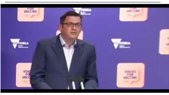 WTF ?? DAN ANDREWS: "IF YOU HAVEN’T HAD A VACCINE BY 15TH OF OCTOBER, YOU WILL STARVE" !! 4-10-2021