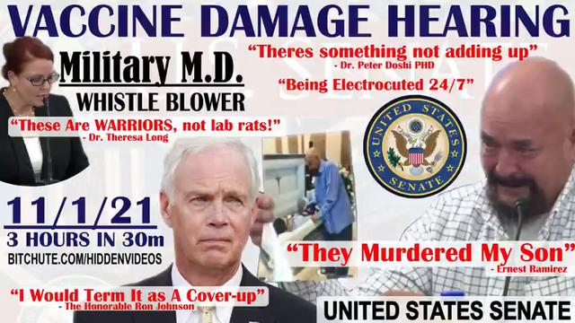 ⚖️111 - U.S. Senate Hearing 7 Victims - 4 Doctors -Military M.D. whistleblower - EVERYONE MUST See! 29-11-2021